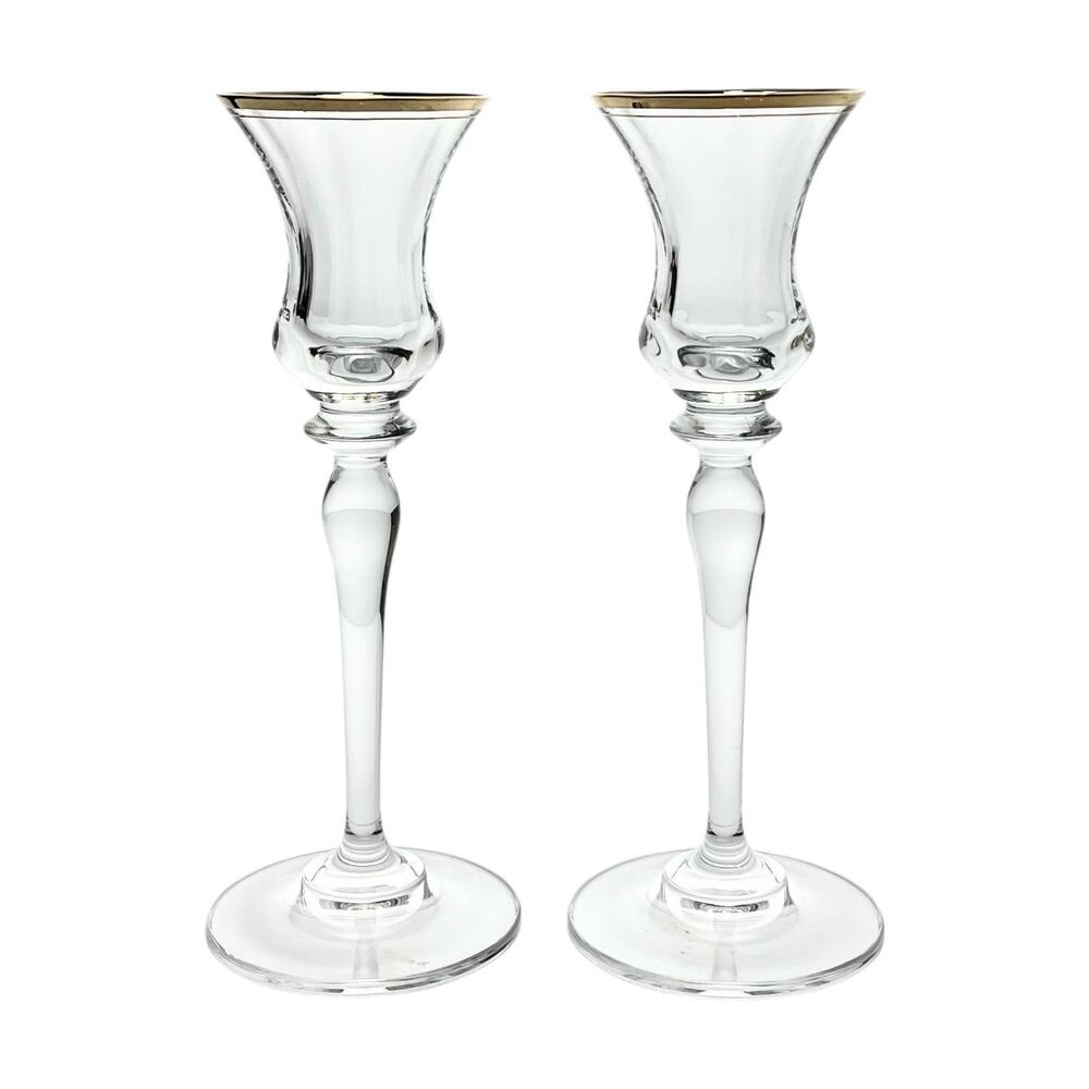 Mikasa “Jamestown” Pair of Taper Candlestick Holders 7 3/4”